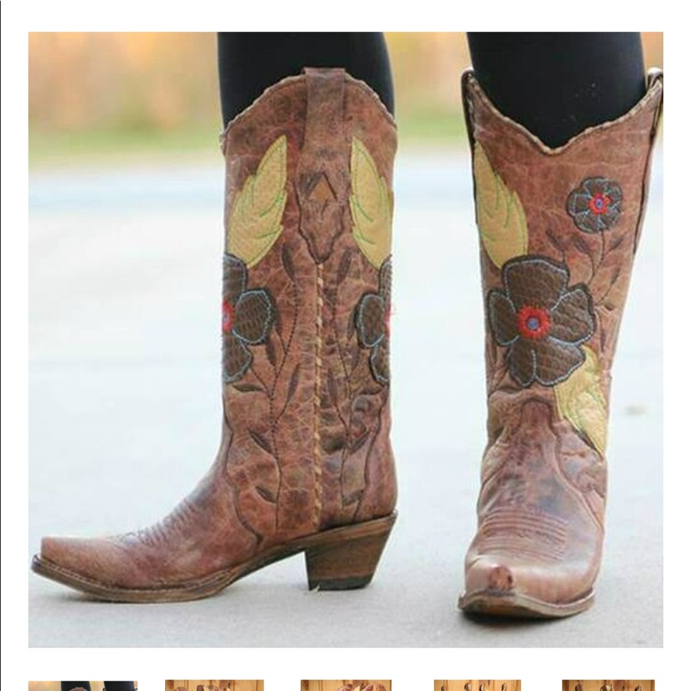 Corral Daisy Floral Boot